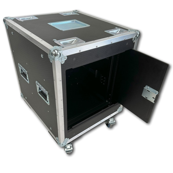 10u Shockmount Slide To Hide Rack Case Flightcase